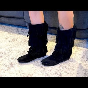 3 Layer Fringe Boots